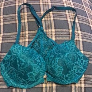 Elegant Lace Teal Bra Auden 32a